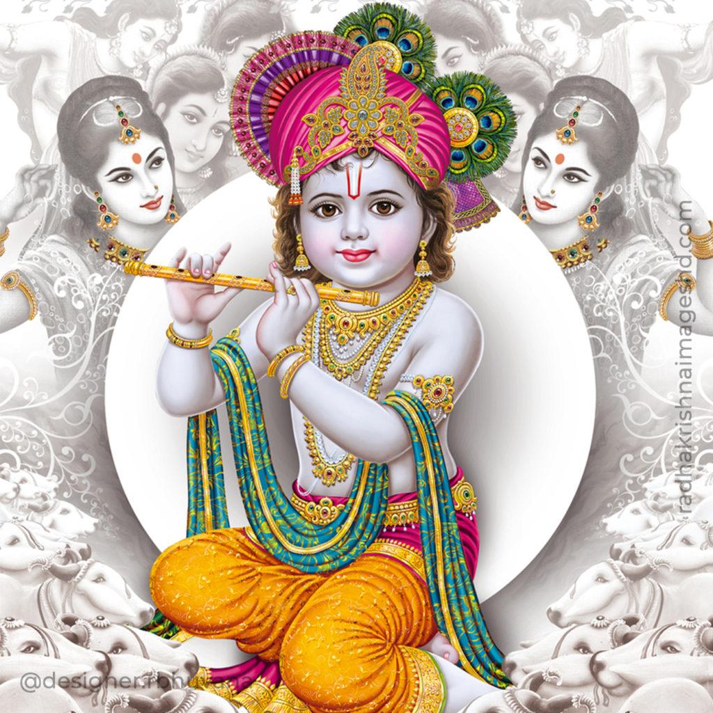 Cute Krishna HD Wallpaper 1