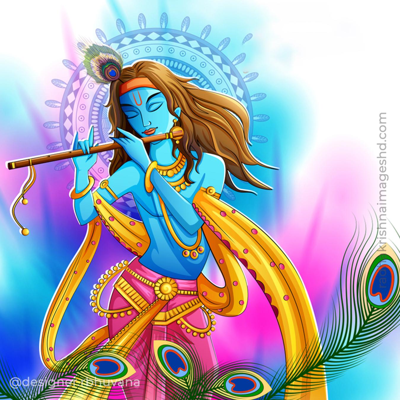 45 Best Krishna With Flute HD Wallpapers For Free Download - 200+ Radha Krishna  HD Images