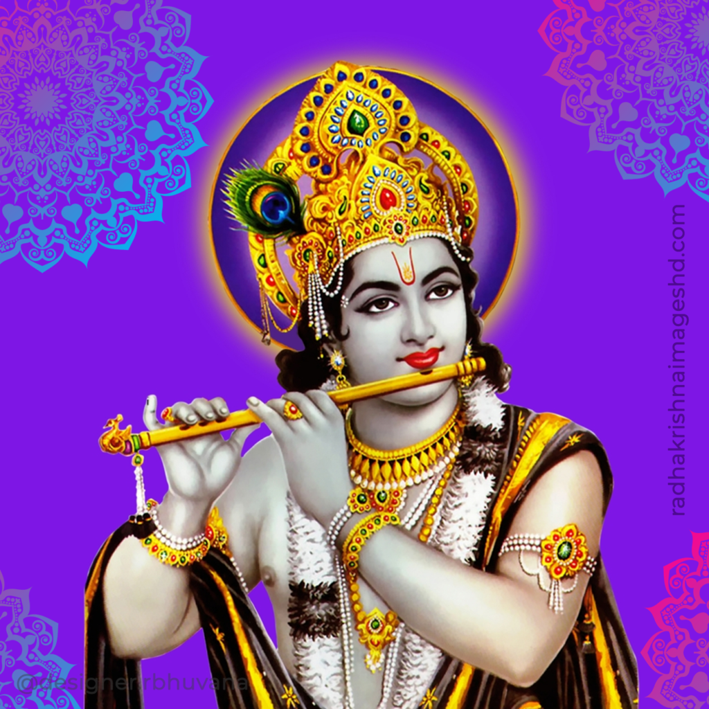 Krishna With Flute HD Wallpaper 33