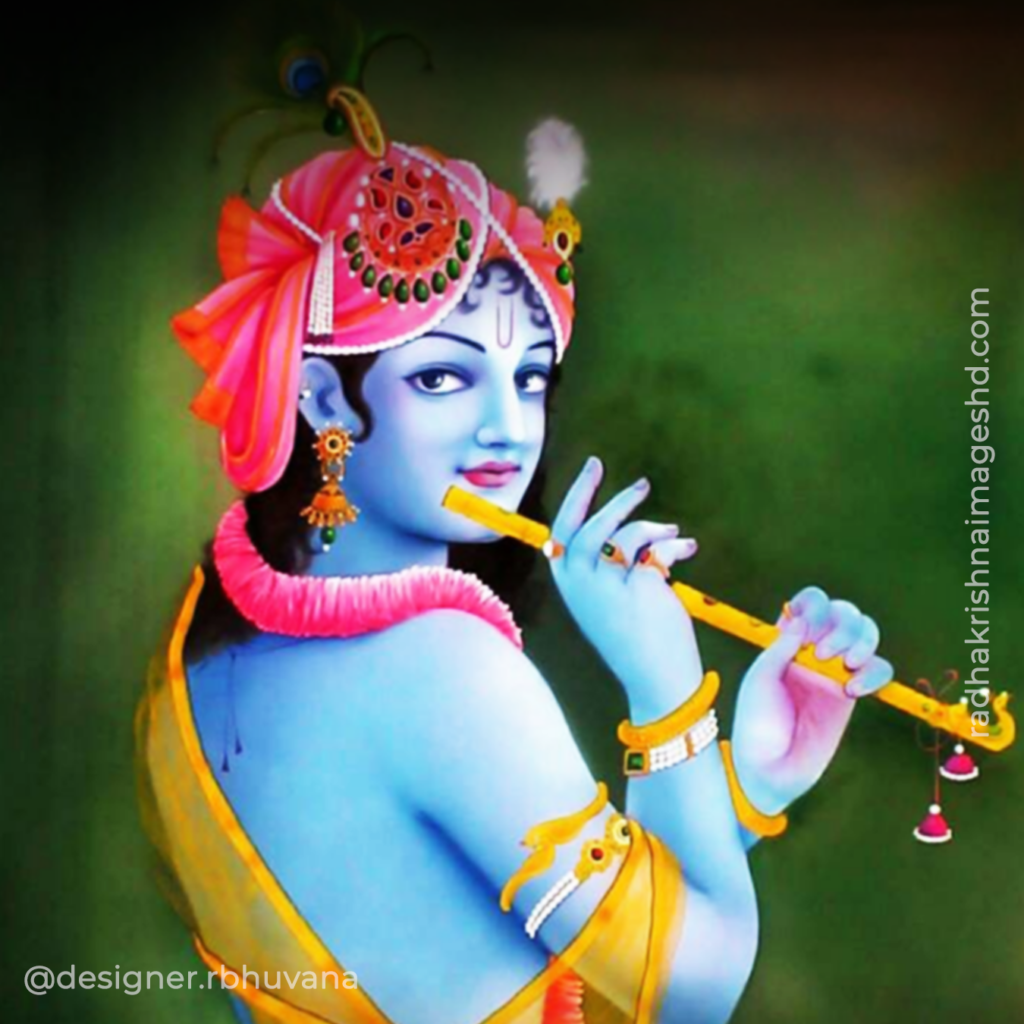 Krishna With Flute HD Wallpaper 31