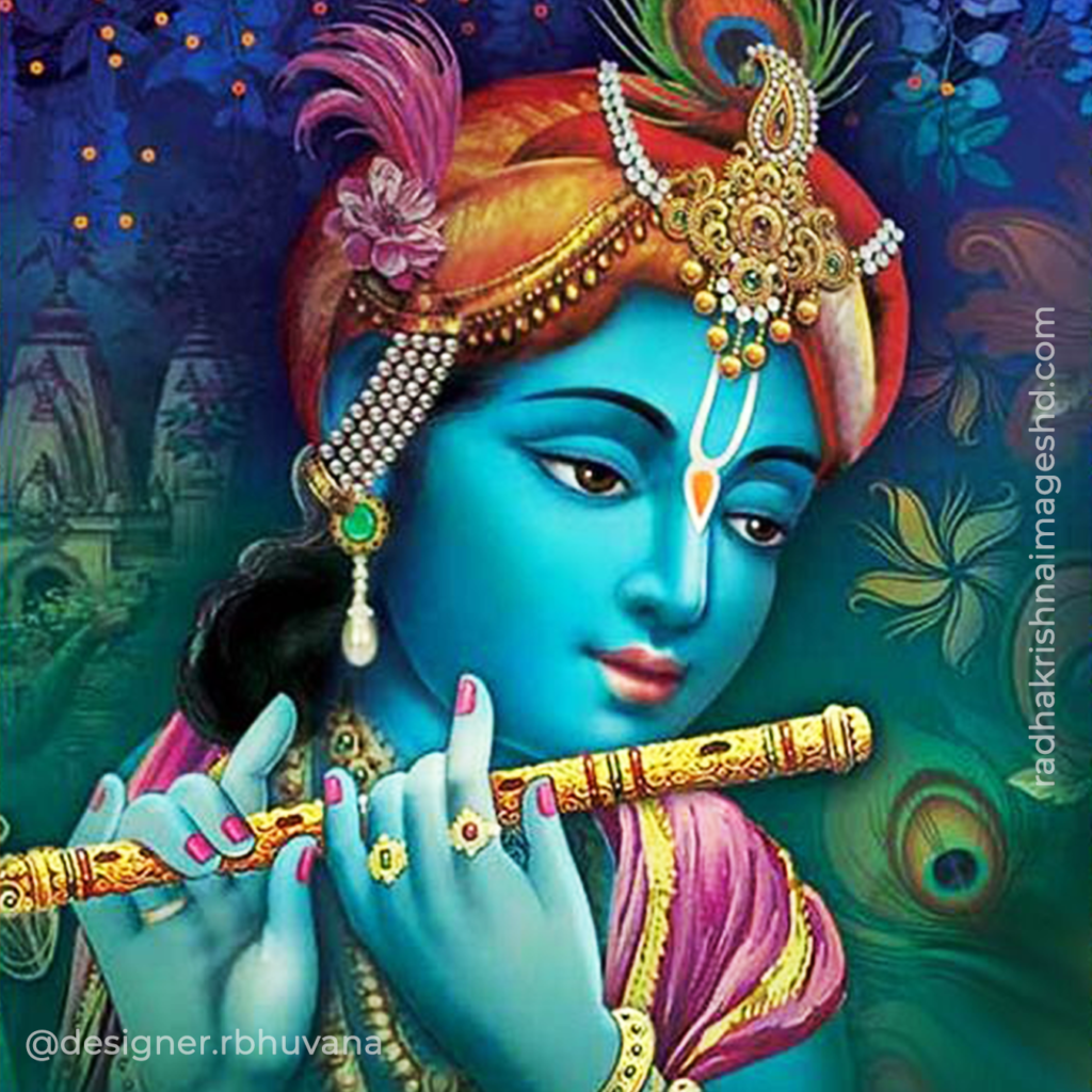 Krishna With Flute HD Wallpaper 29