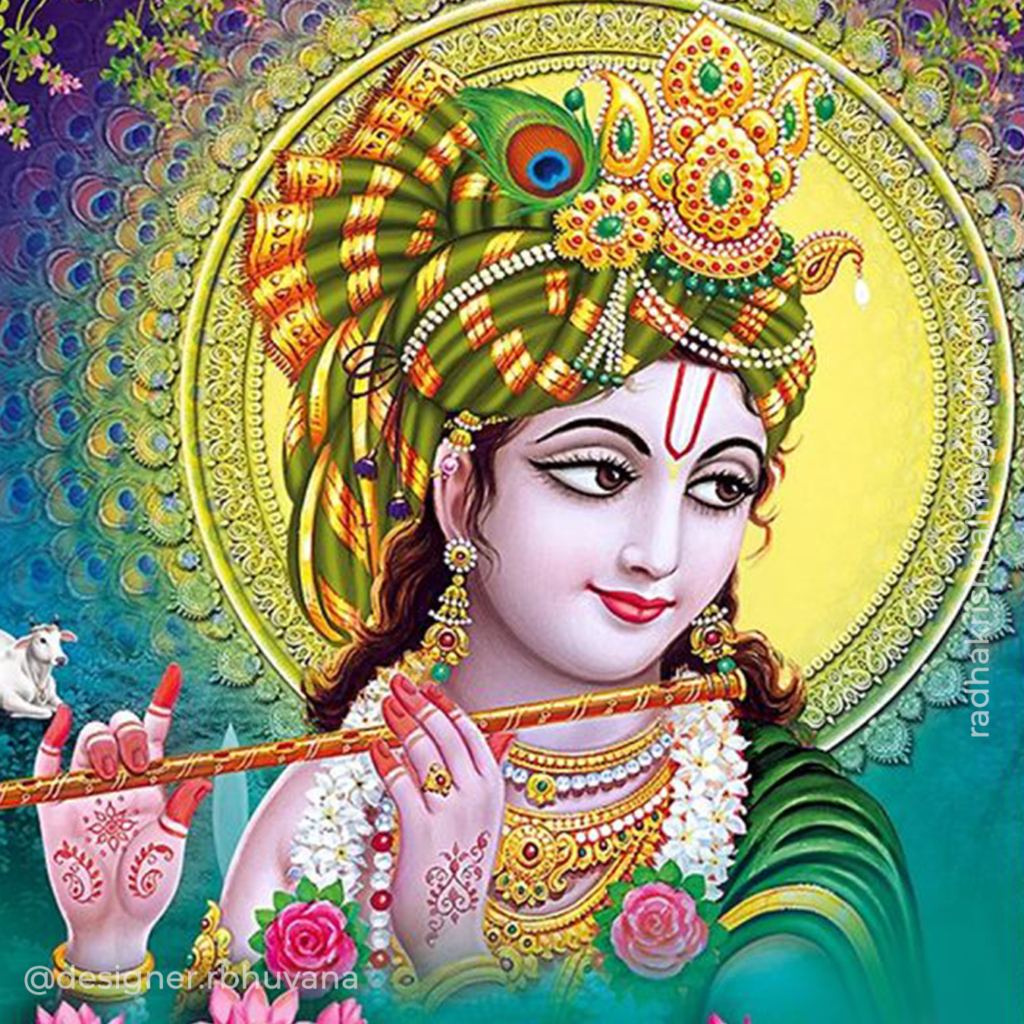 Krishna With Flute HD Wallpaper 25