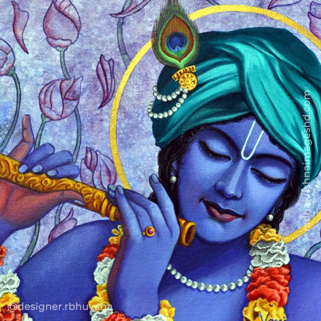 Krishna With Flute HD Wallpaper 24