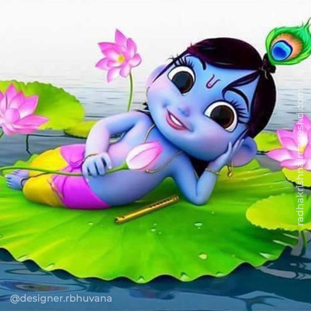 Cute Krishna HD Wallpaper Image Photo Painting Picture 31