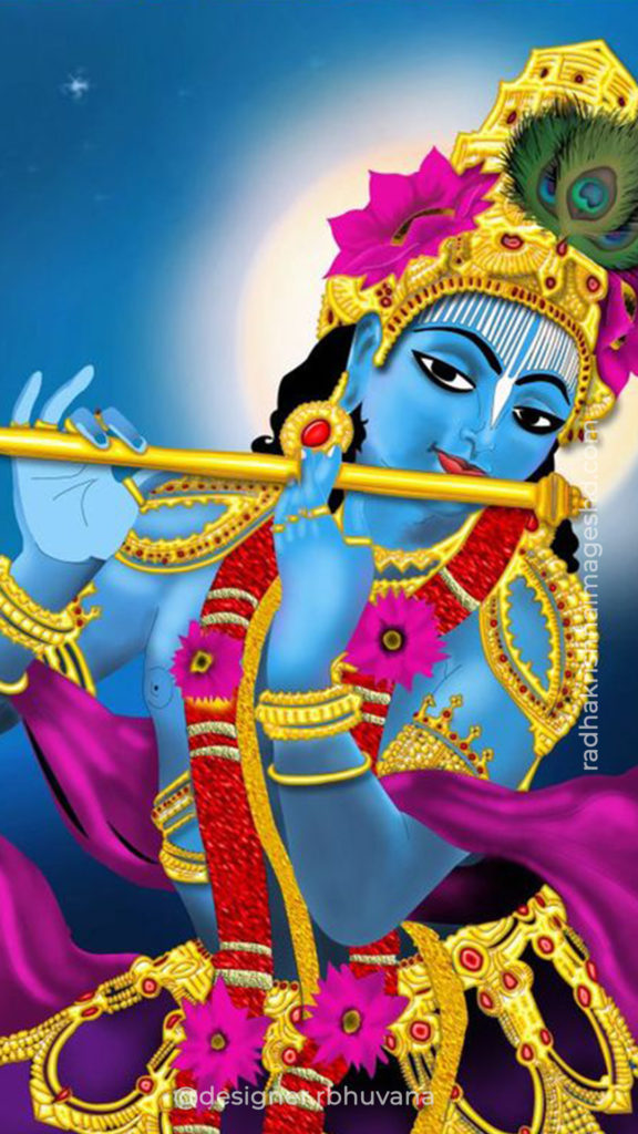 Krishna With Flute HD Wallpaper 49